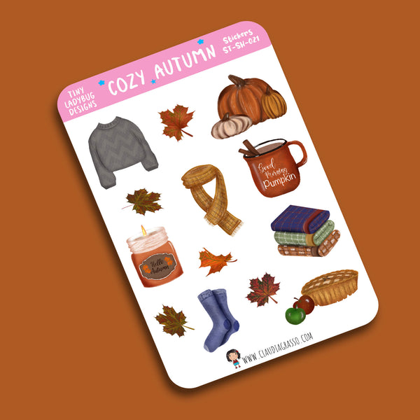 Cozy Autumn Planner Stickers - JollityPop