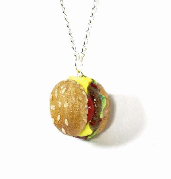 Polymer Clay Cheeseburger Charm - JollityPop