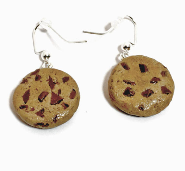 Polymer Clay Chocolate Chip Cookies Earrings - JollityPop