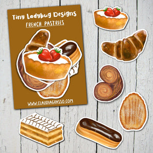 French Pastries Sticker Pack - JollityPop