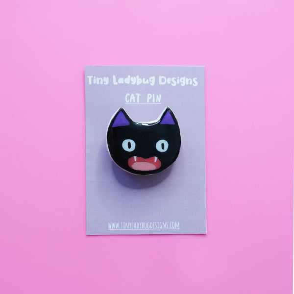 Handmade Cat Clay Pins - JollityPop