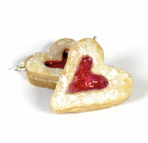 Polymer Clay Linzer Cookie Charm - JollityPop