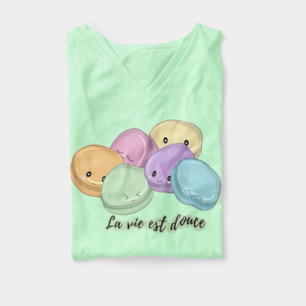 Kawaii Macaron T-Shirt - JollityPop
