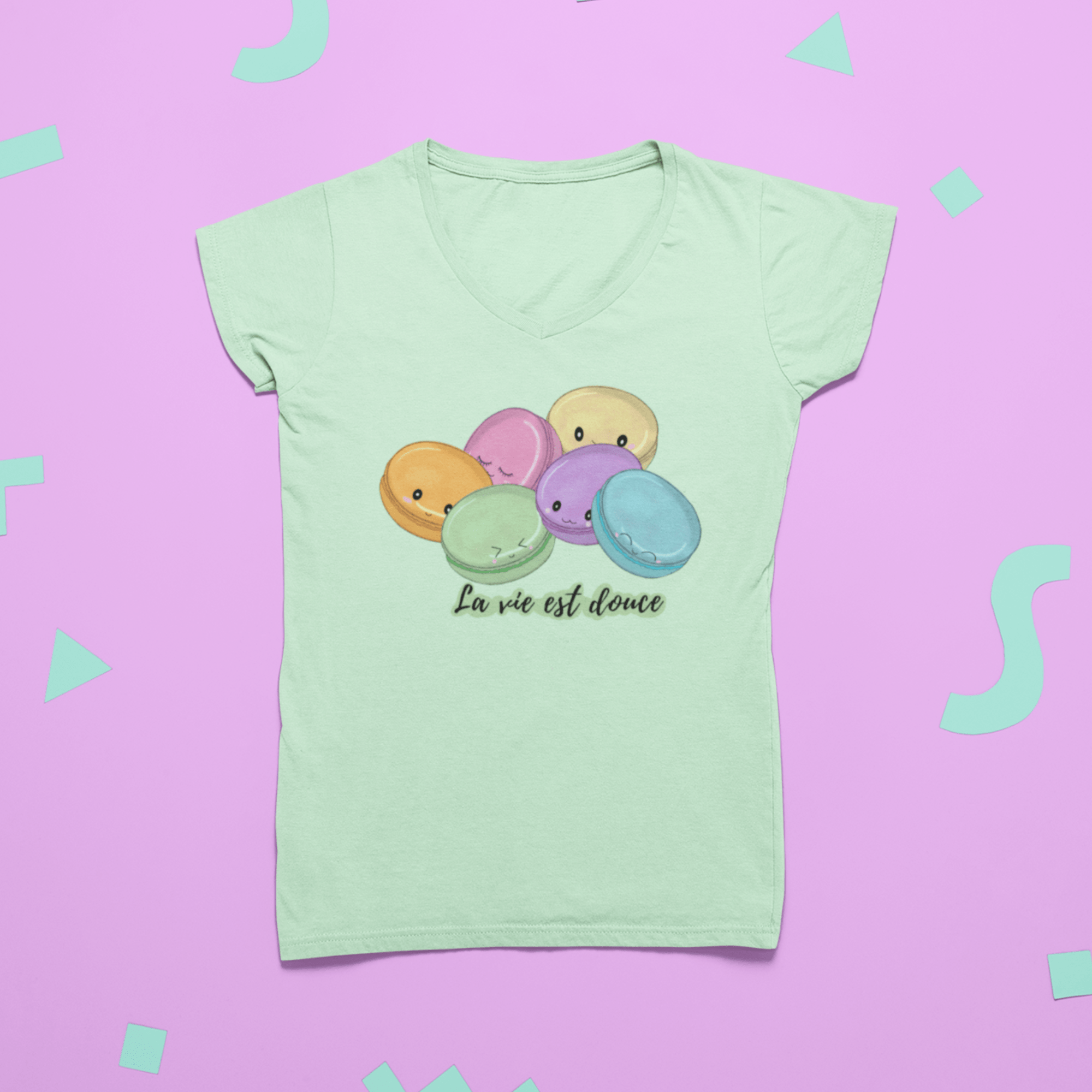 Kawaii Macaron T-Shirt - JollityPop