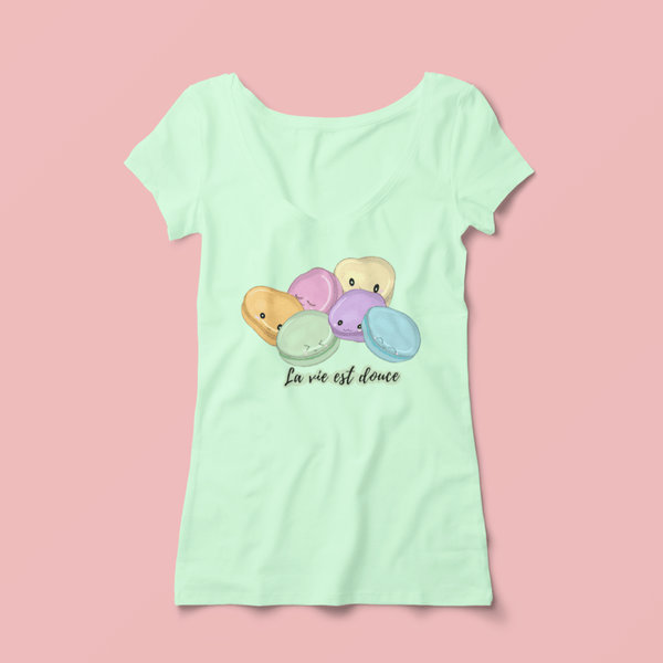 Kawaii Macaron T-Shirt - JollityPop