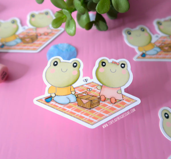 Froggies Die Cut Sticker - JollityPop