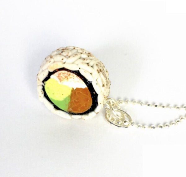 Polymer Clay Sushi Roll Charm - JollityPop