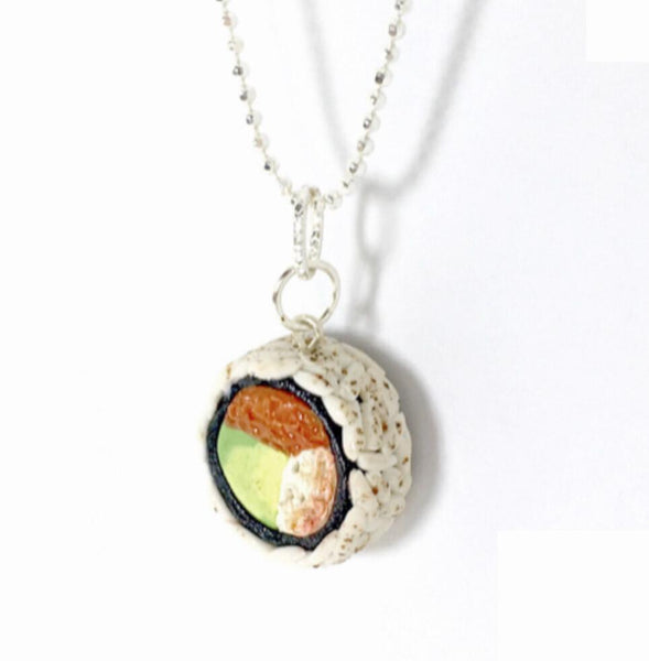 Polymer Clay Sushi Roll Charm - JollityPop